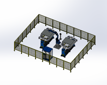 升降平台地盘机器人焊接工作站