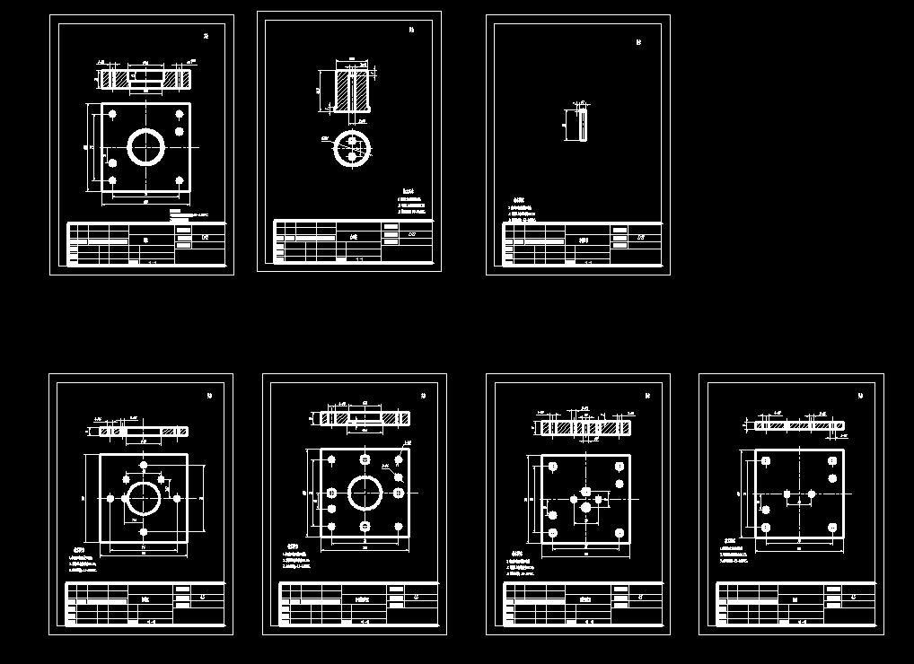 垫片冲孔落料复合模(CAD图+UG三维)