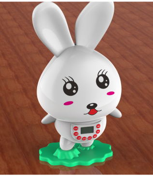 小白兔造型MP3儿童故事机外观3D图