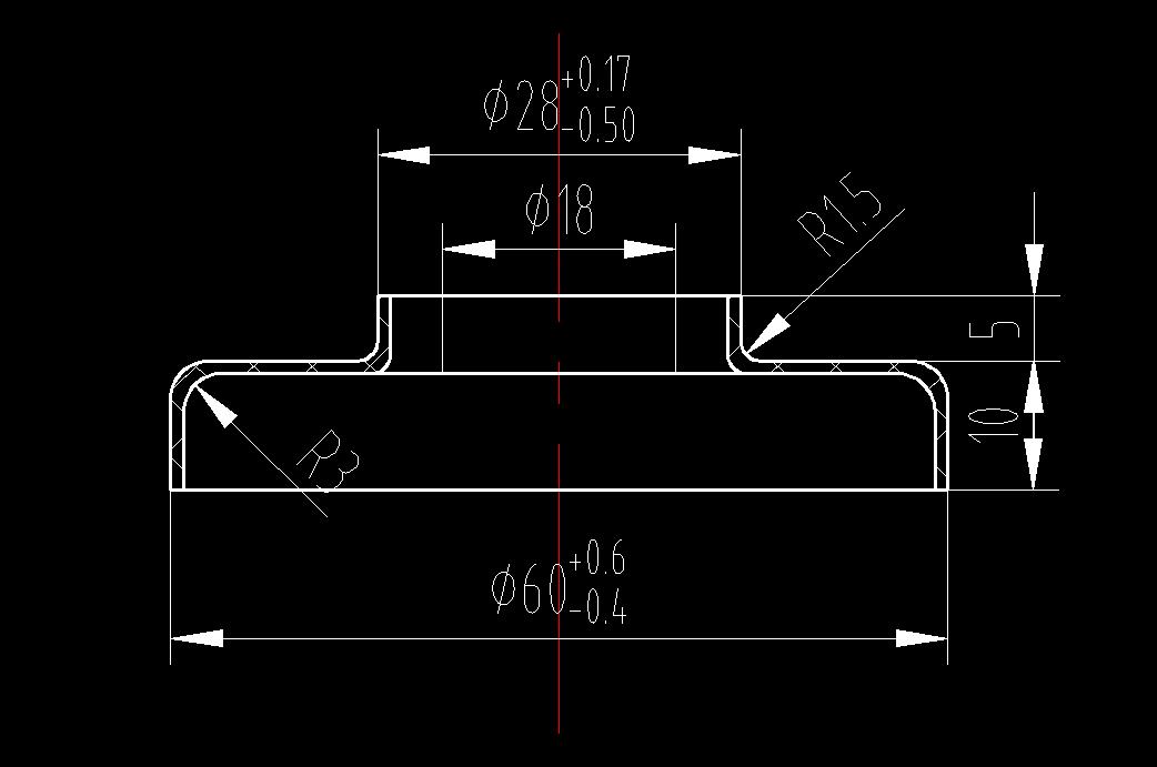 封盖落料冲孔拉深翻边模(CAD图+SW三维)