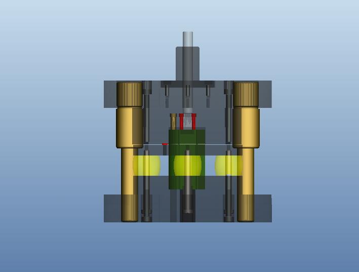 垫板冲孔落料模(CAD图+Proe三维)