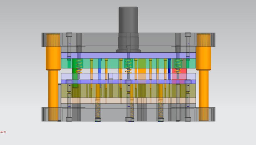 侧弯支架级进模(CAD图+UG三维)
