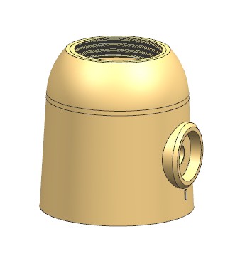 营养仓螺纹抽芯注塑模具
