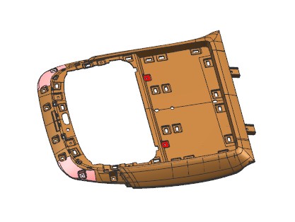 汽车背板本体-桌板注塑模具