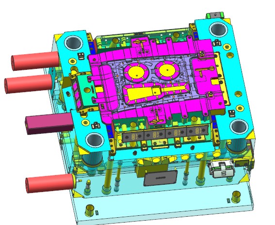 极冷极热汽车上盖板注塑模具