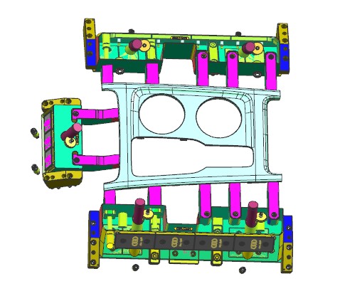 极冷极热汽车上盖板注塑模具