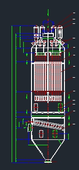 DF144型蜂窝式电除尘器总图