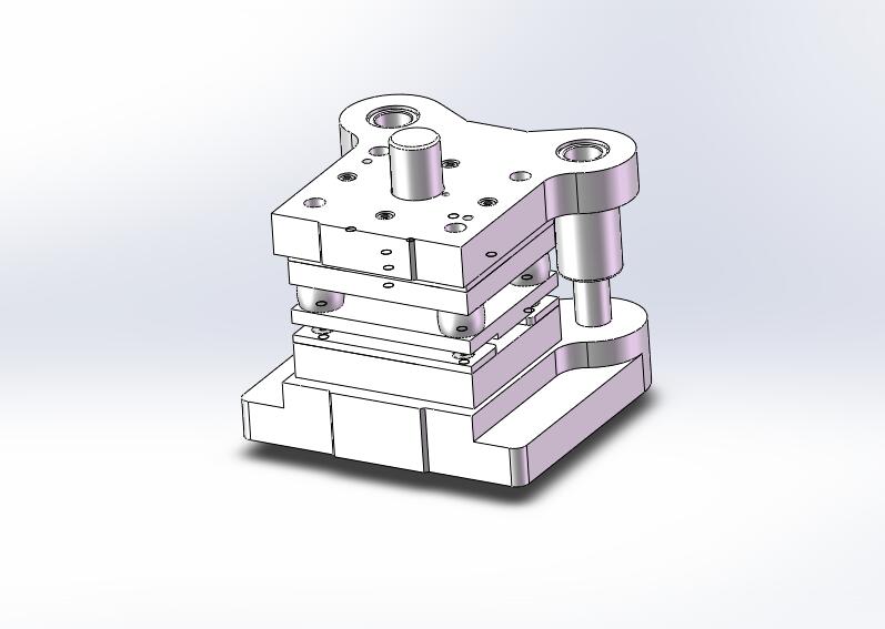 硅钢片级进模(CAD图+SW三维+工作动画)