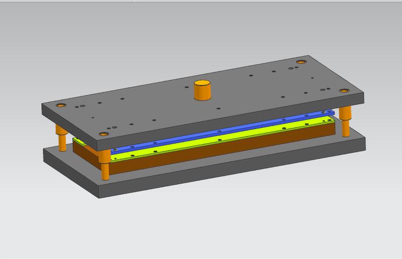 端盖级进模(CAD图+UG三维+工作动画)