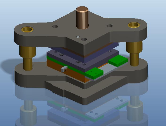 基准板级进模(CAD图+Proe三维)