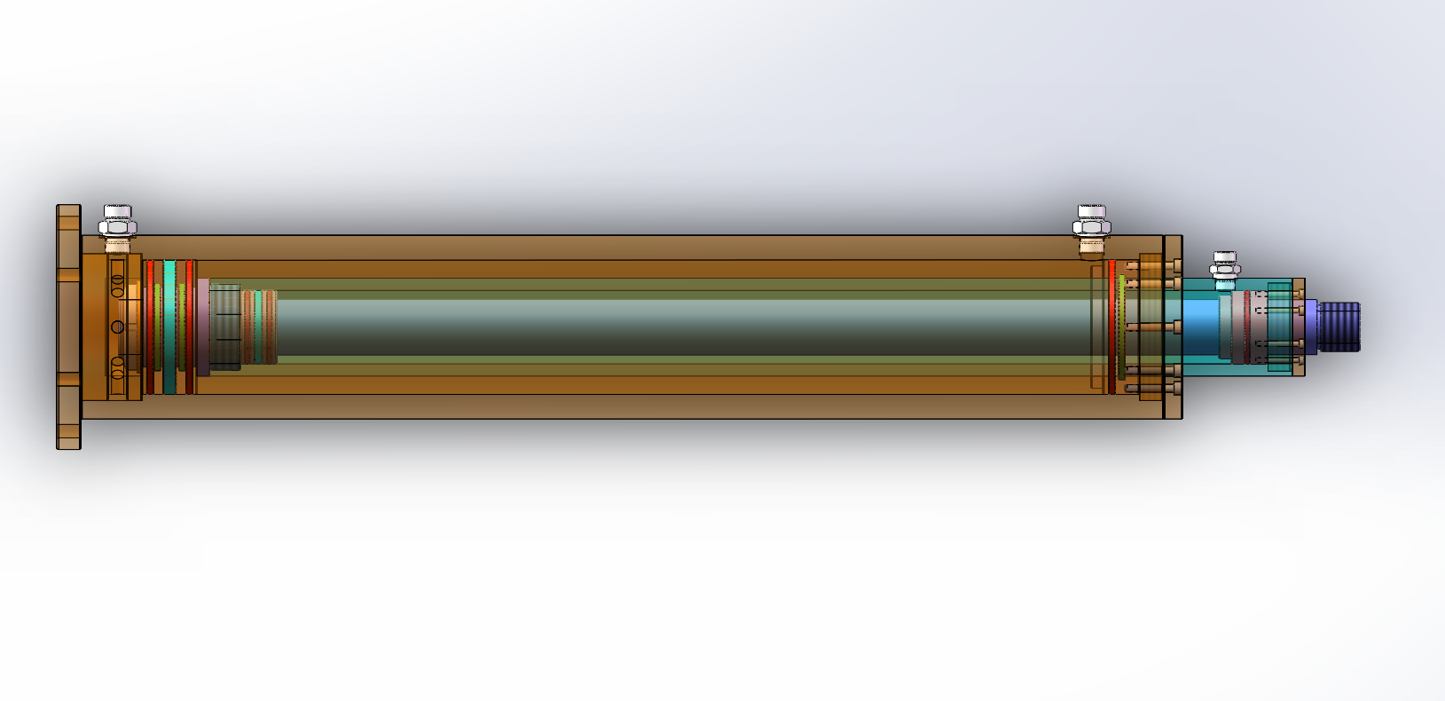 船用多级升降柱设计(SW+CAD+说明书)