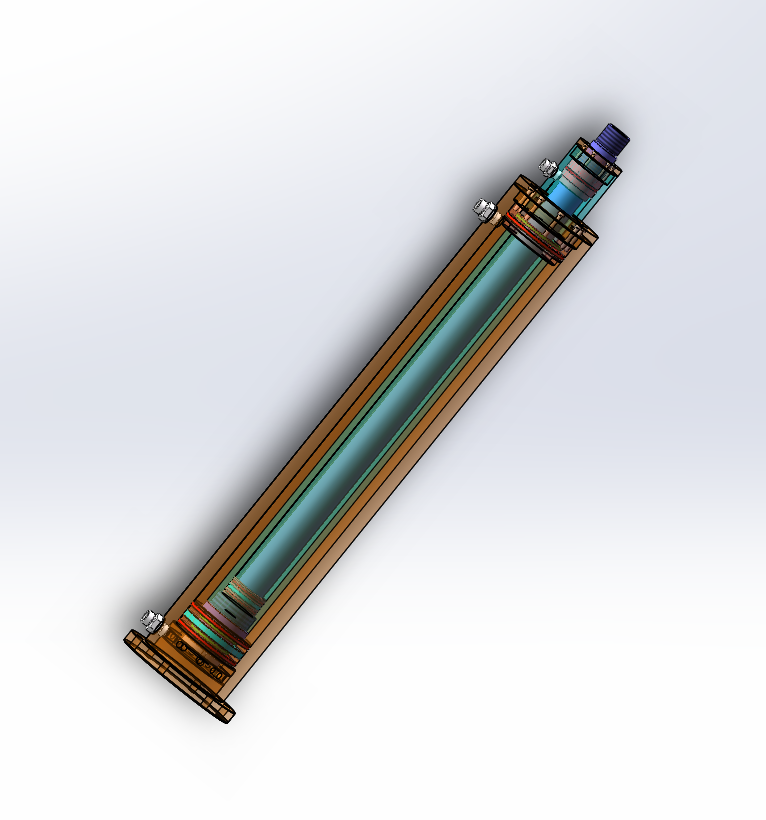 船用多级升降柱设计(SW+CAD+说明书)