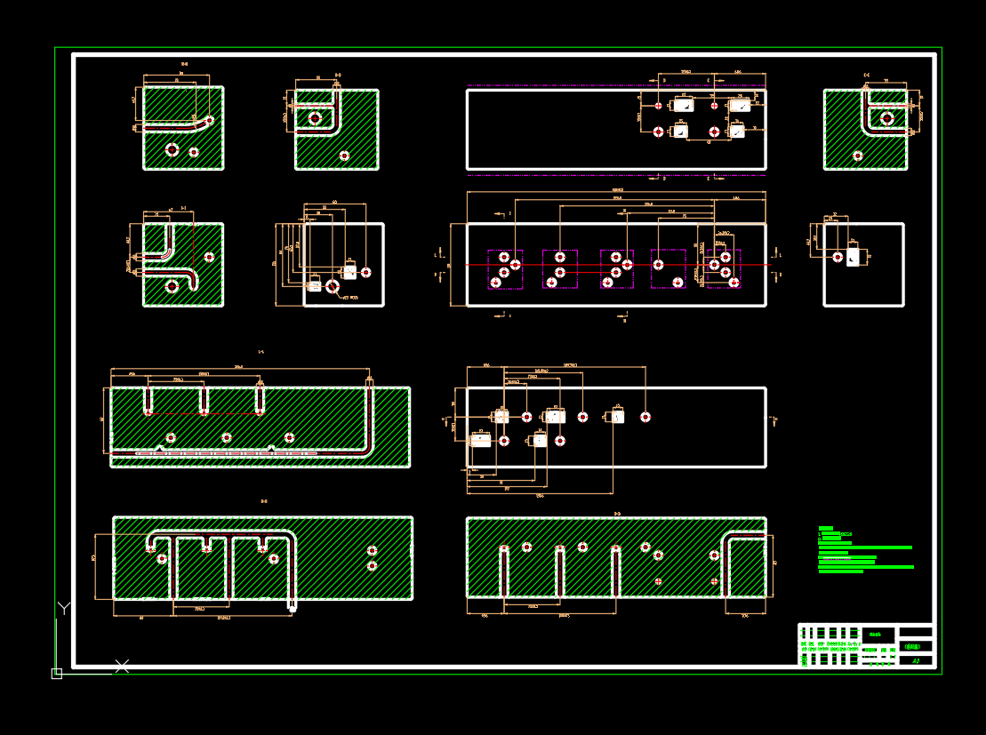 压缩站差动集成块设计(SW+CAD+说明书)