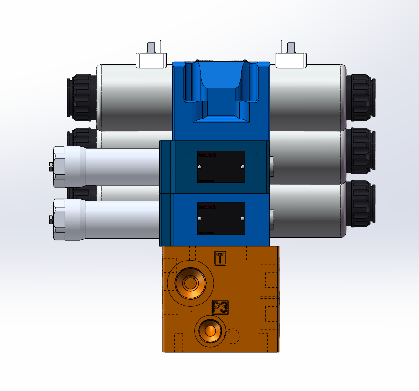 压缩站差动集成块设计(SW+CAD+说明书)