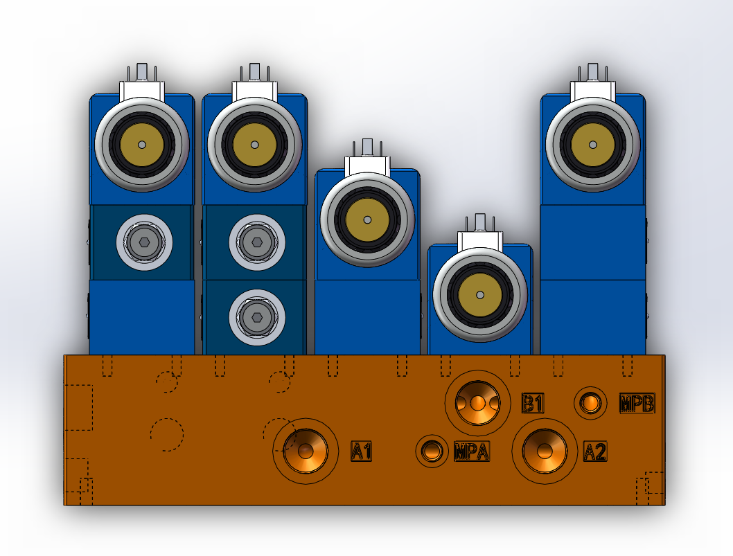 压缩站差动集成块设计(SW+CAD+说明书)