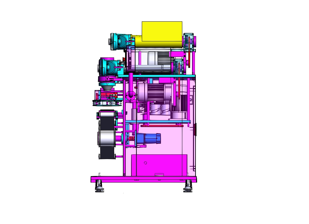 全自动包馅机三维SW模型+CAD图纸