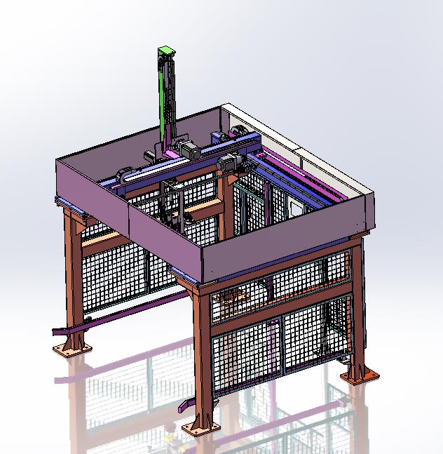 齿轮齿条伺服驱动龙门码垛三坐标机械手