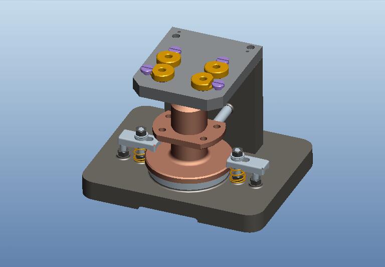 法兰盘钻孔夹具（CAD图+Proe三维）