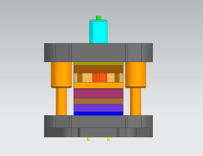 连接簧片冲孔落料复合模(CAD图+UG三维)