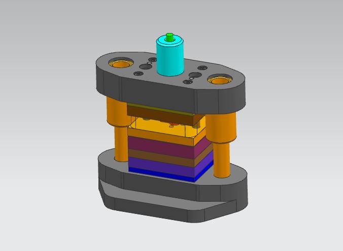 连接簧片冲孔落料复合模(CAD图+UG三维)