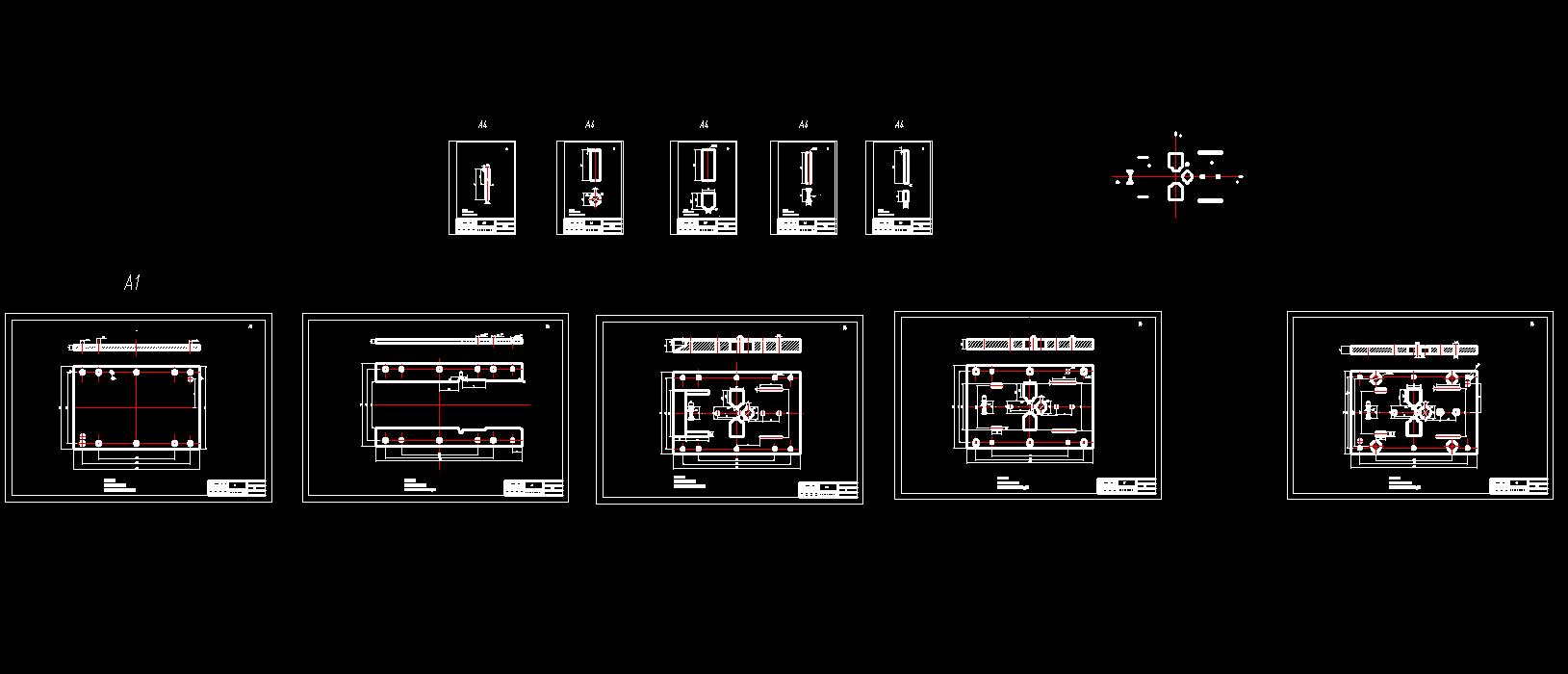 调温器转臂钣金件级进模(CAD图+Proe三维)