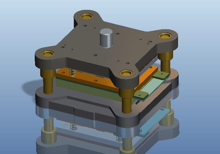 调温器转臂钣金件级进模(CAD图+Proe三维)