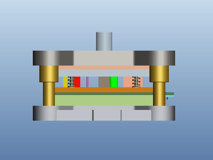 调温器转臂钣金件级进模(CAD图+Proe三维)