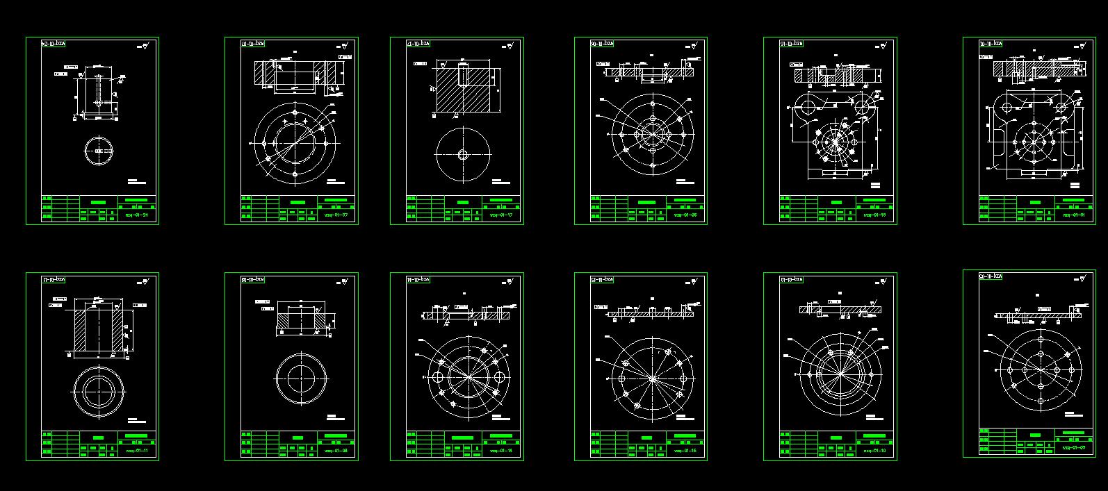 金属杯落料拉深模具(CAD图+UG三维)
