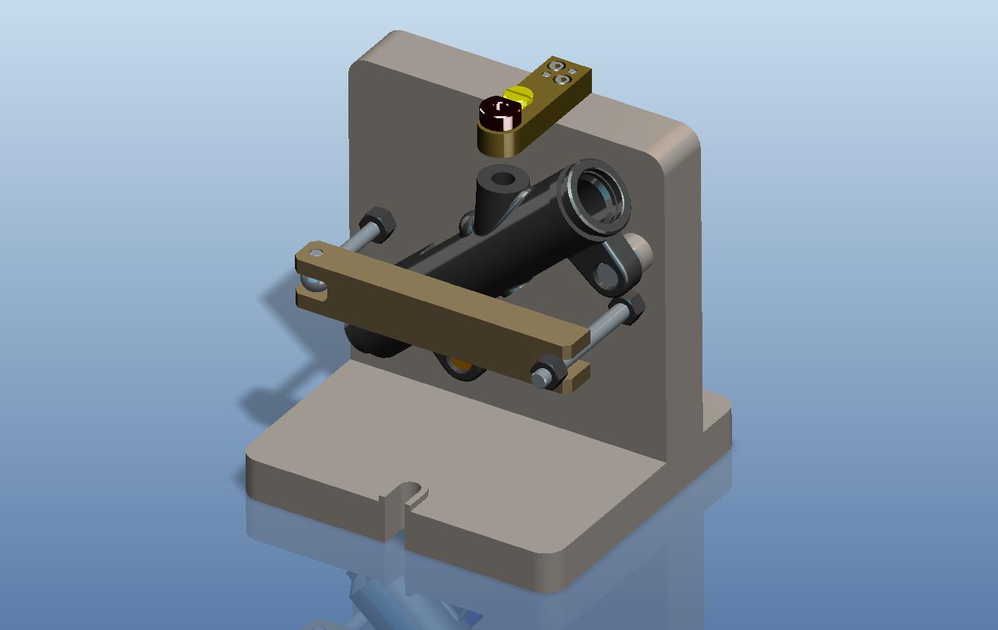汽车刹车泵壳体钻孔夹具(CAD图+Proe三维)