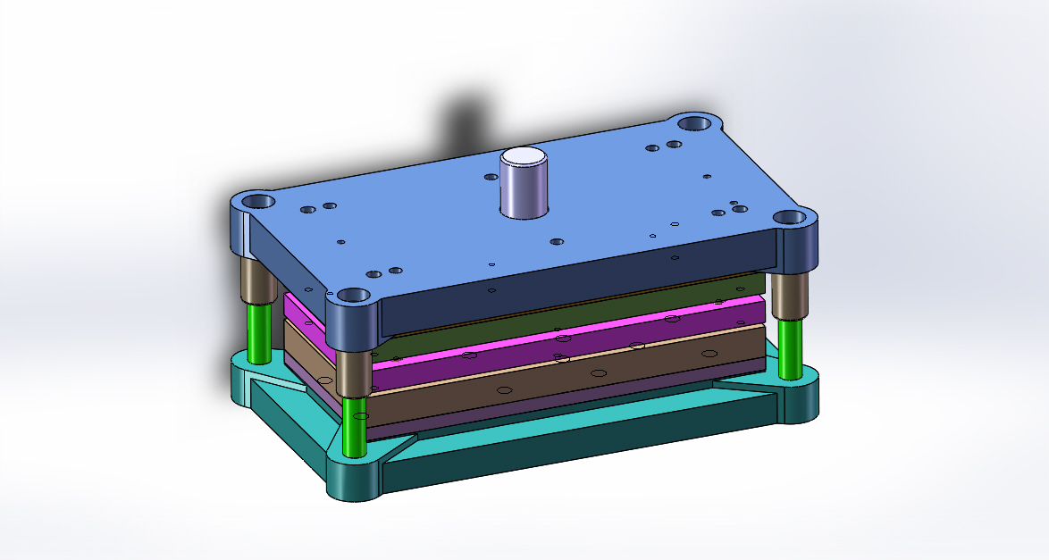 卡圈级进模(CAD图+SW三维)