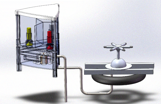 池塘自动喂养产品设计及三维模型（说明书+3D+CAD）