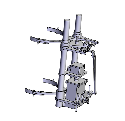 爬杆作业机器人设计-攀爬 爬树机器人三维模型设计资料+CAD+说明