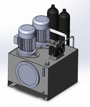 双泵双蓄能器液压站