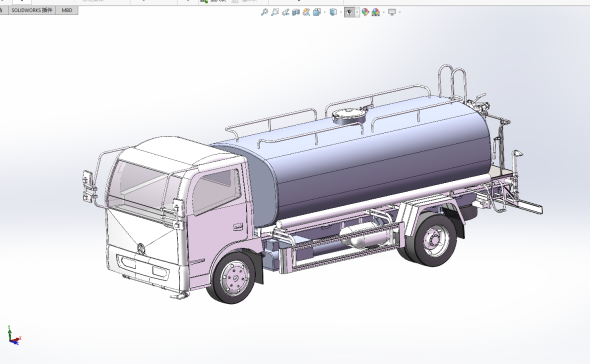 洒水车SolidWorks三维数据库