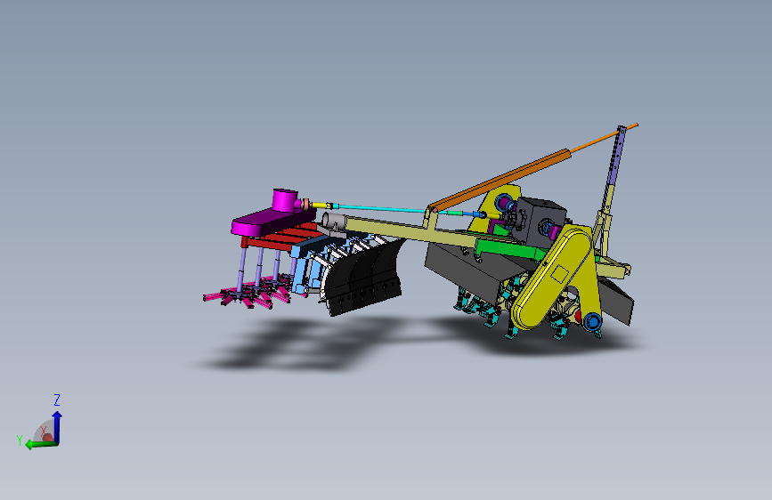 破冰除雪机二维CAD+三维SW和说明书