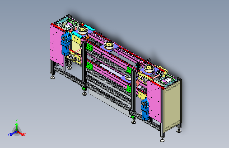 双层倍速链流水线（超详细的设计3D模型+工程图）