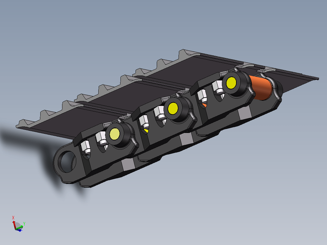 0.2m3挖掘机行走机构四轮一带1561852