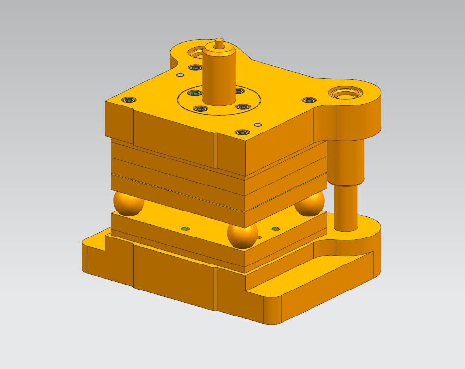 弯板落料模具(CAD图+UG三维)