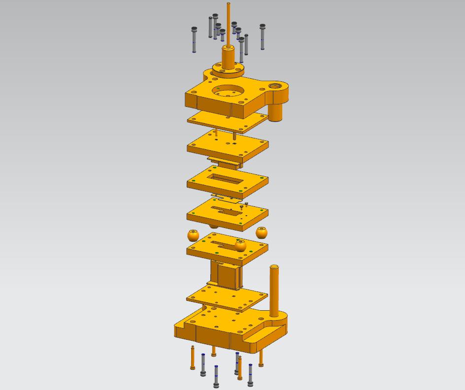 弯板落料模具(CAD图+UG三维)
