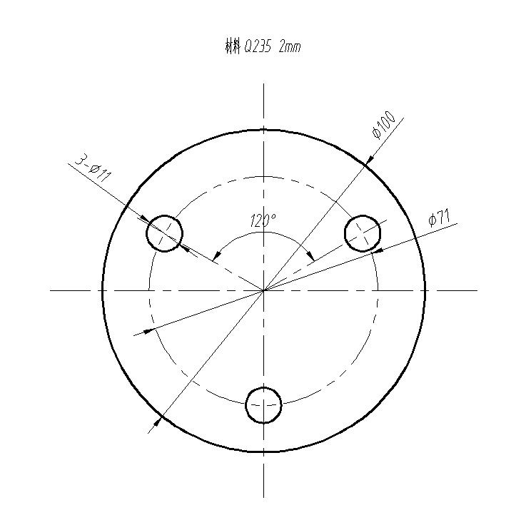 三孔垫片冲孔落料复合模(CAD图+UG三维)