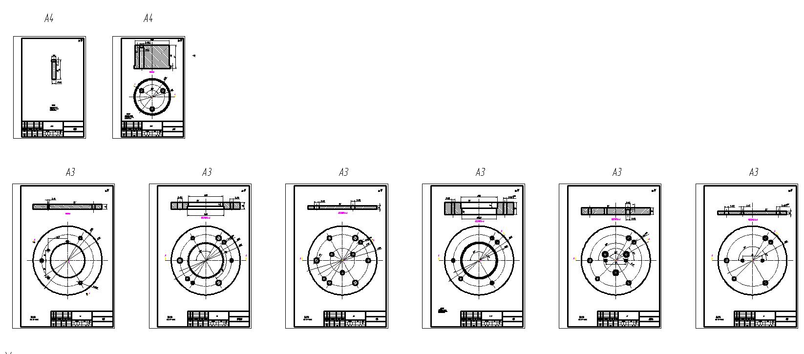 三孔垫片冲孔落料复合模(CAD图+UG三维)