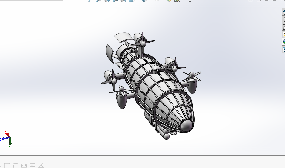 基洛夫飞艇装配模型