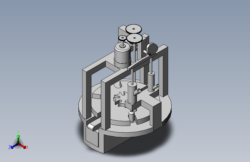 旋转型灌装机设计【PROE+仿真】+CAD+说明书