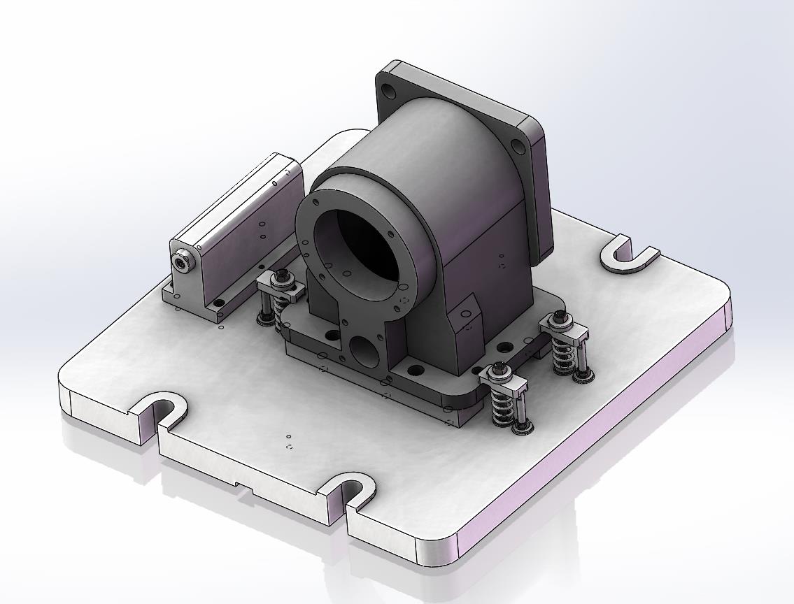 取力器壳体卧铣夹具（CAD图+SW三维）