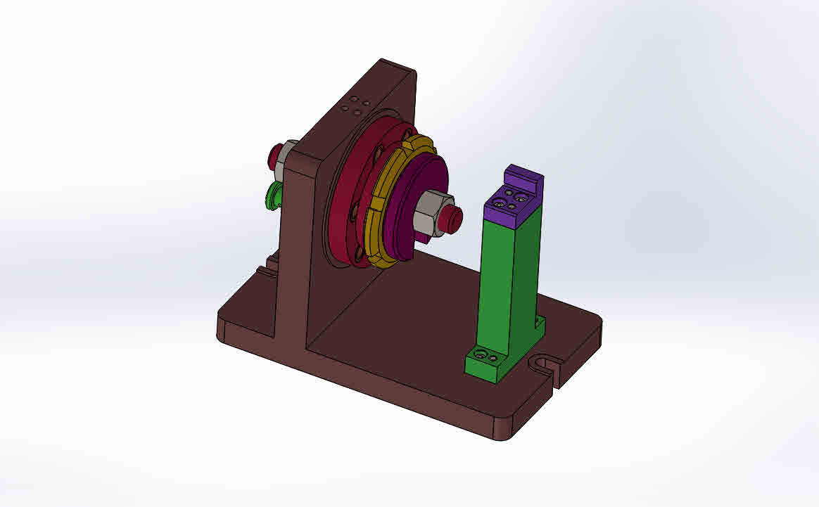 圆螺母铣槽夹具设计（CAD图+SW三维）