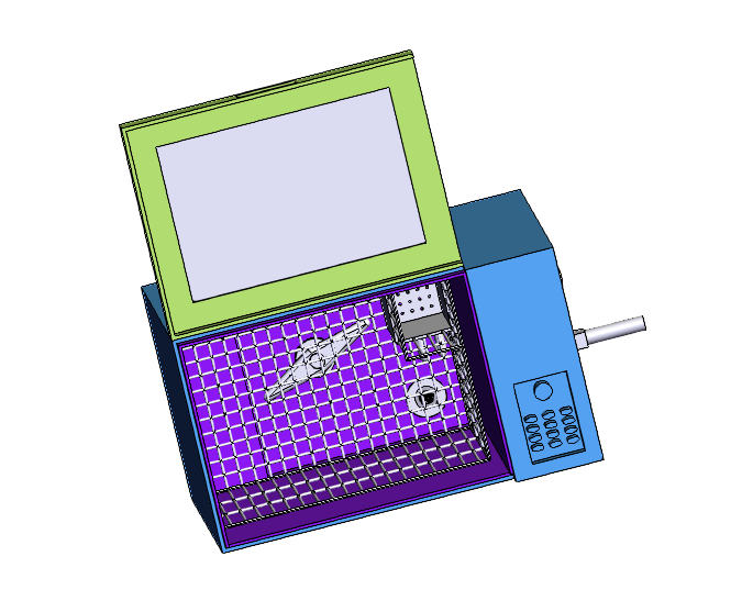 家用超声波洗碗机结构设计三维SW+CAD+说明书
