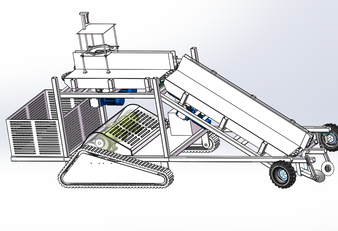 大葱收获打捆一体机