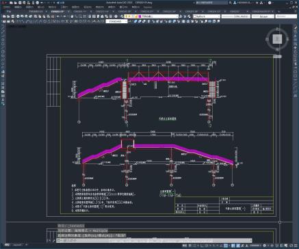 某路道口自行车人行天桥施工设计图