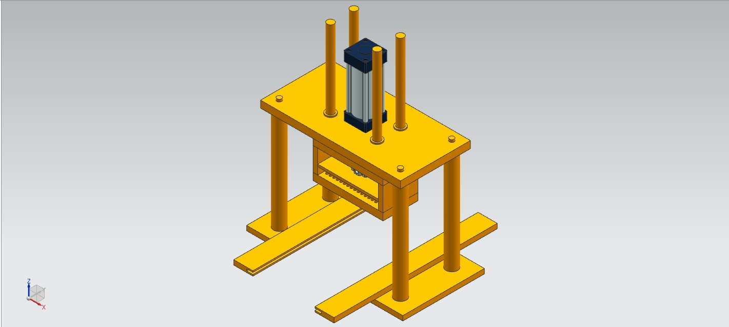 UG气动冲头模型