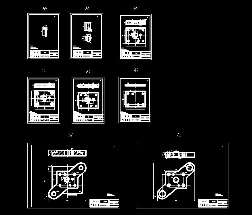 异形垫片级进模(CAD图+Proe三维)
